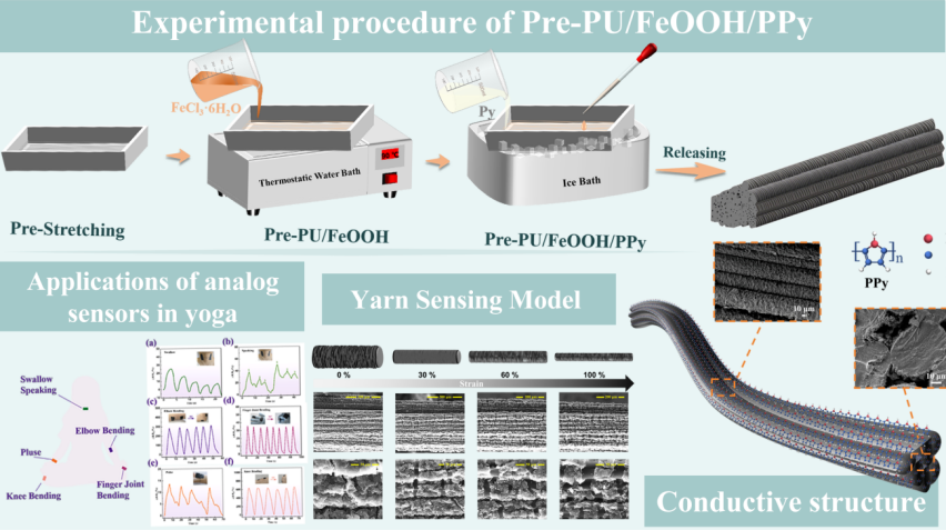 Compos. Sci. Technol：一种应变自适应分层网络，实现耐久且高灵敏度的导电纱线